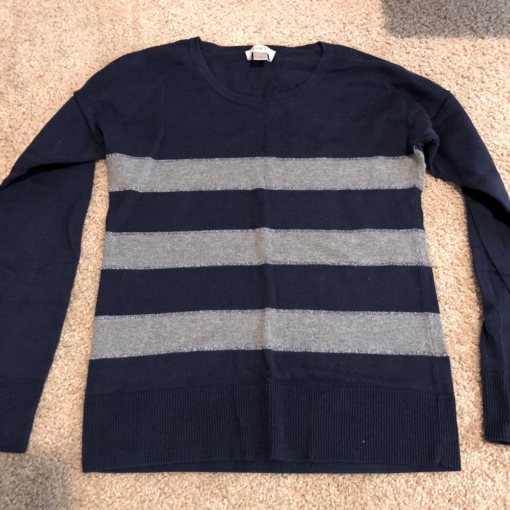 Striped Sweater with Sparkle Detail